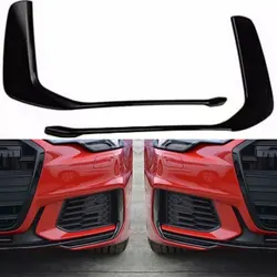for Audi A6 SLINE S-LINE S6 C8 Avant 2019 2020 2021 2022 Car Front Bumper Cover Strip Trim 4K0807967AY9B 4K0807968AY9B