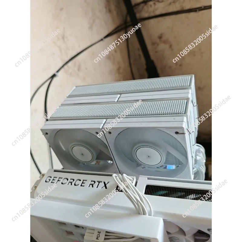 CPU-Kühler Dual-Tower-Luftkühler 6 Heatpipes 4 10CM PWM-Lüfter Nicht blockierender Speicher Passend für Gaming-Desktop-Prozessoren