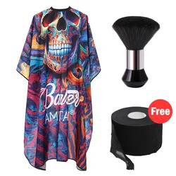 Professional Barber Cape Set Neck Strips Stretchy Paper Hairdressing Sweeping Neck Hair Cleaning Duster Salon Hair Styling Tools