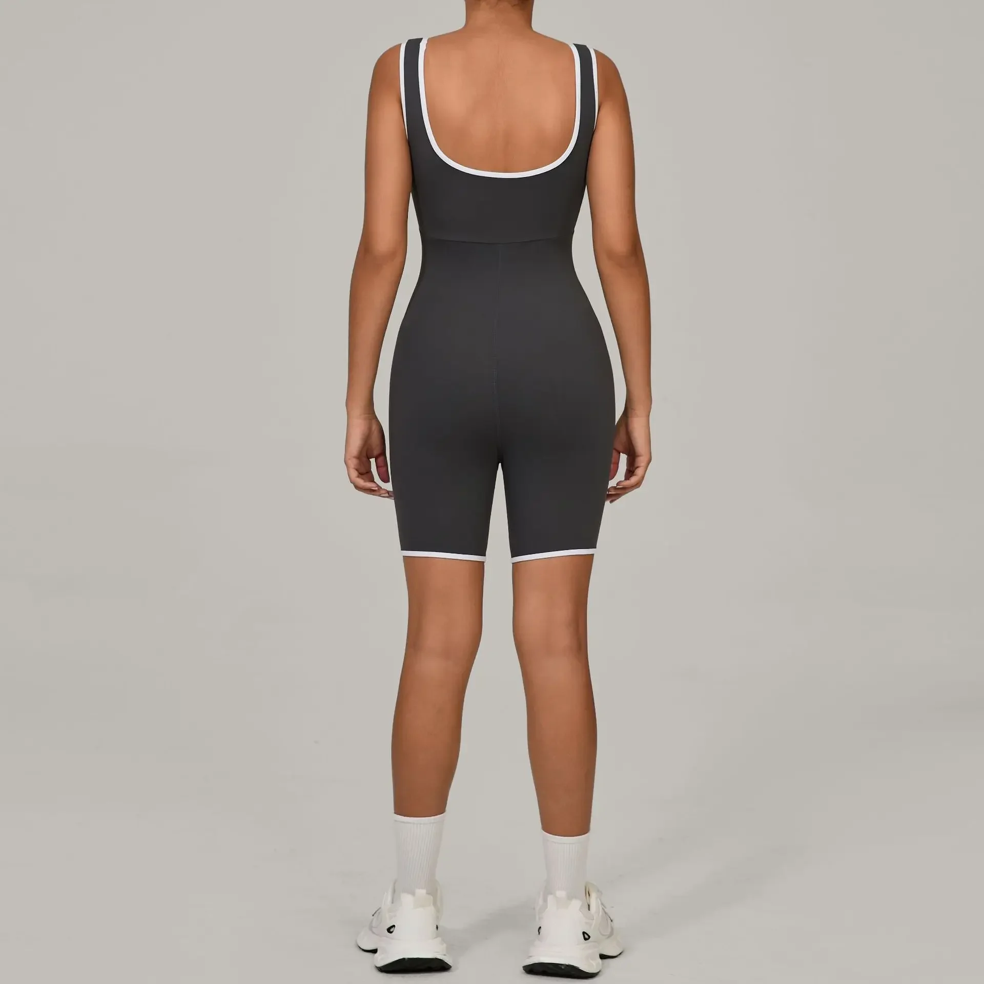 

Seamless Yoga Jumpsuit Sports Fitness Tight Backless Quick Drying High-elastic One-piece Workout Clothing Gym Bodysuit for Women
