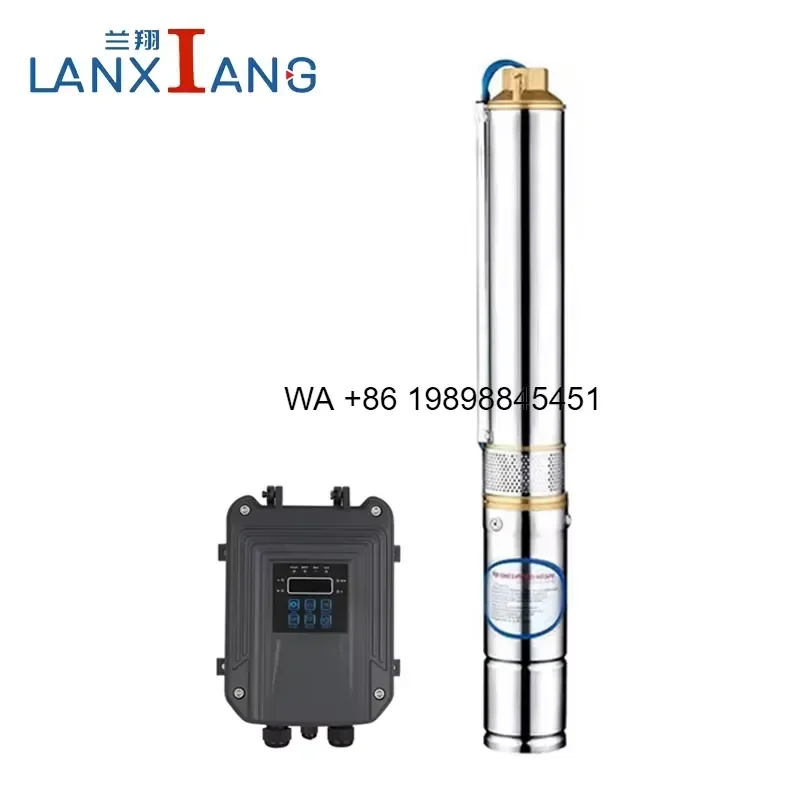 Wmwmnu for Hot Sale 1HP 95M Head Solar Powered MPPT High Pressure Stainless Steel Submersible Water Pump Deep Well