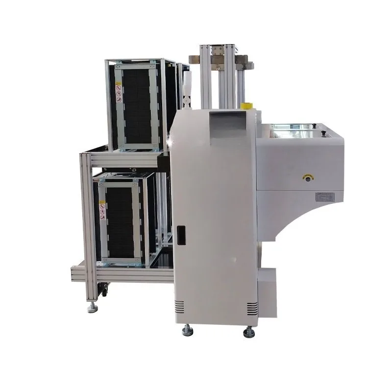 Double track loading machine with connecting turnover frame intelligent equipment