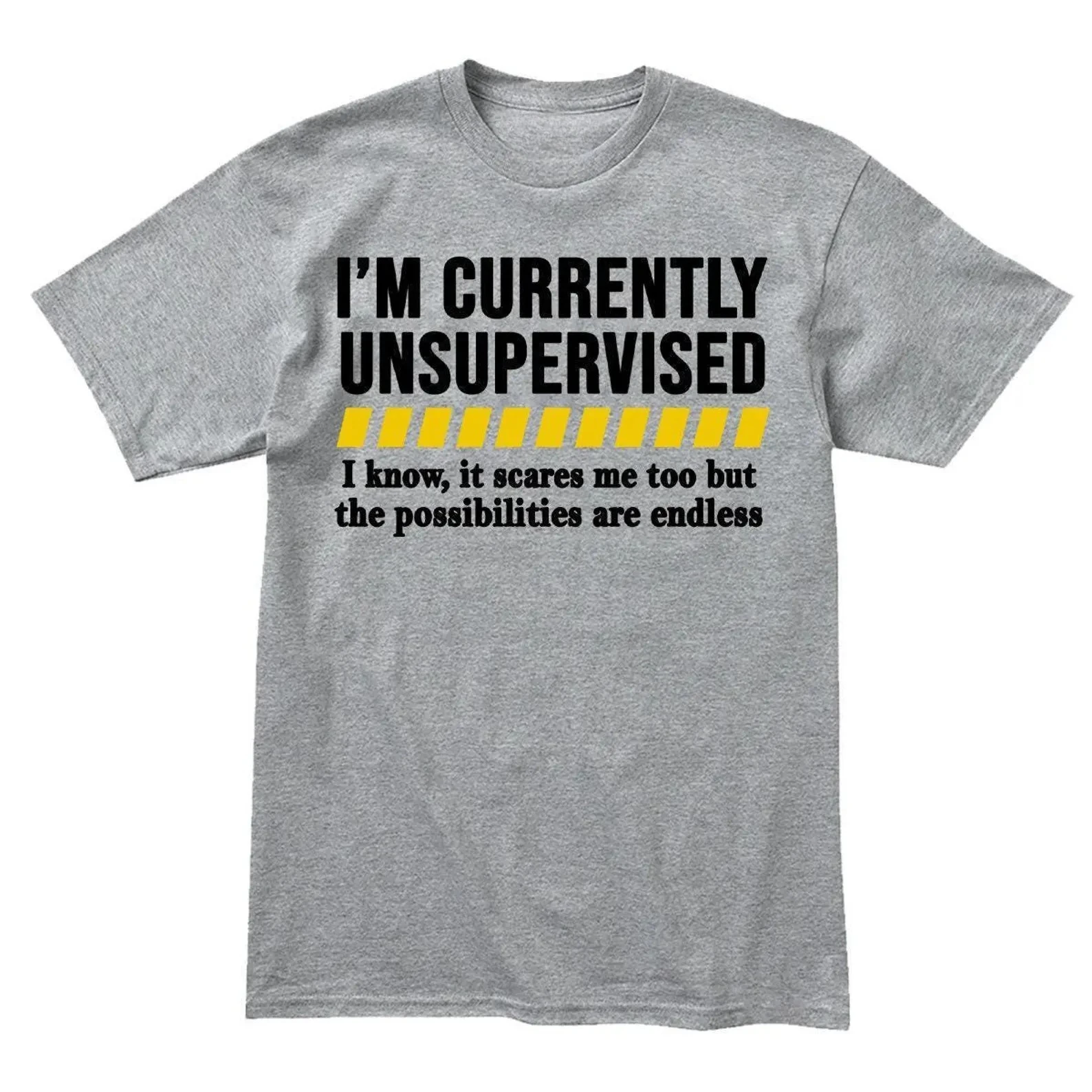 I M Currently Unsupervised T-Shirt Summer Men's Tracksuit O-Neck Pullover Top Breathable Sportswear Harajuku Fashion Streetwear