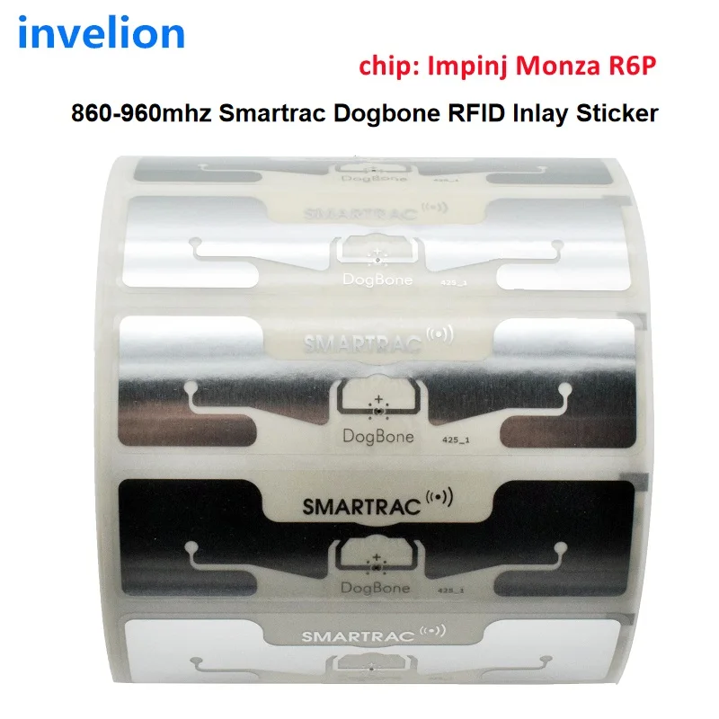 Imagem -04 - Inpelion 860-960mhz Uhf Rfid Dogbone Smartrac Etiqueta Etiqueta Mais Novo Impinj Monza R6p Chip para o Sistema de Sincronismo de Ciclismo de Corrida