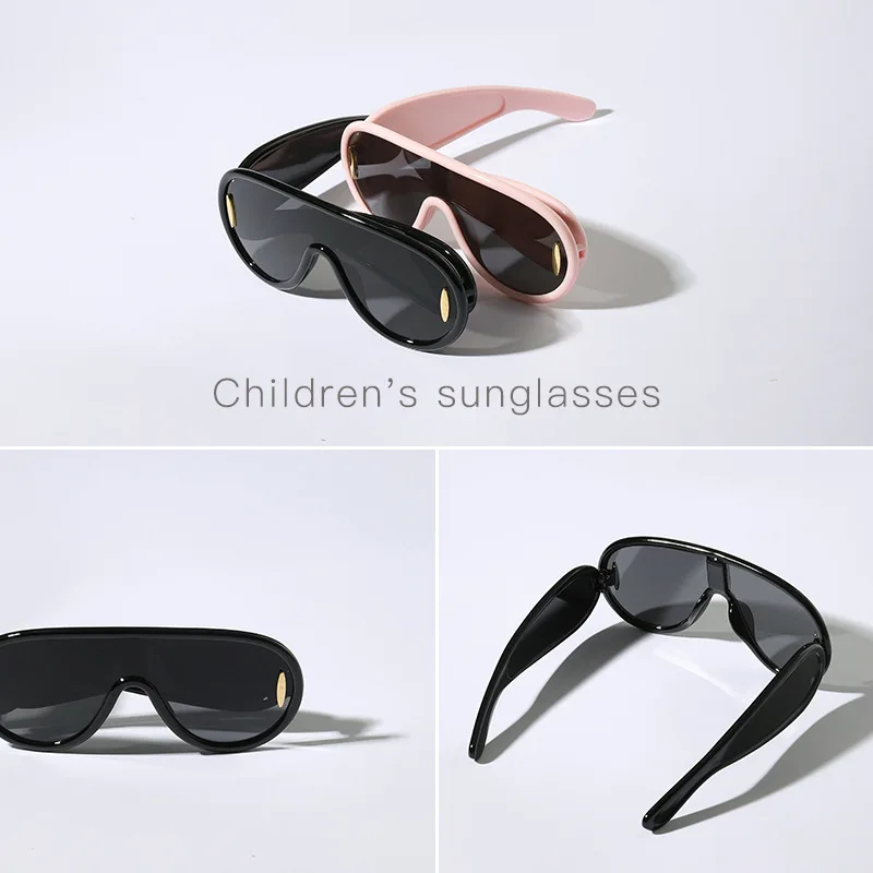 1/3/6PCS Children's INS, Popular On Internet, The Same One-Piece Large Frame Frog Glasses, Personalized Hip-Hop Children's