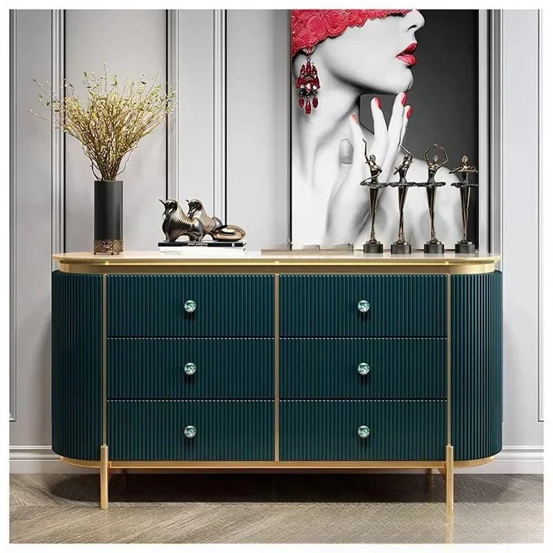 Luxury Design Wooden Pantry Buffet Cabinet Living Room Console Table