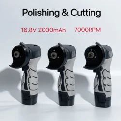 16.8V 2000mAh Cordless Angle Grinder 7000RPM Mini Electric Grinding Tool Rechargeable Battery Power Tool for Polishing & Cutting