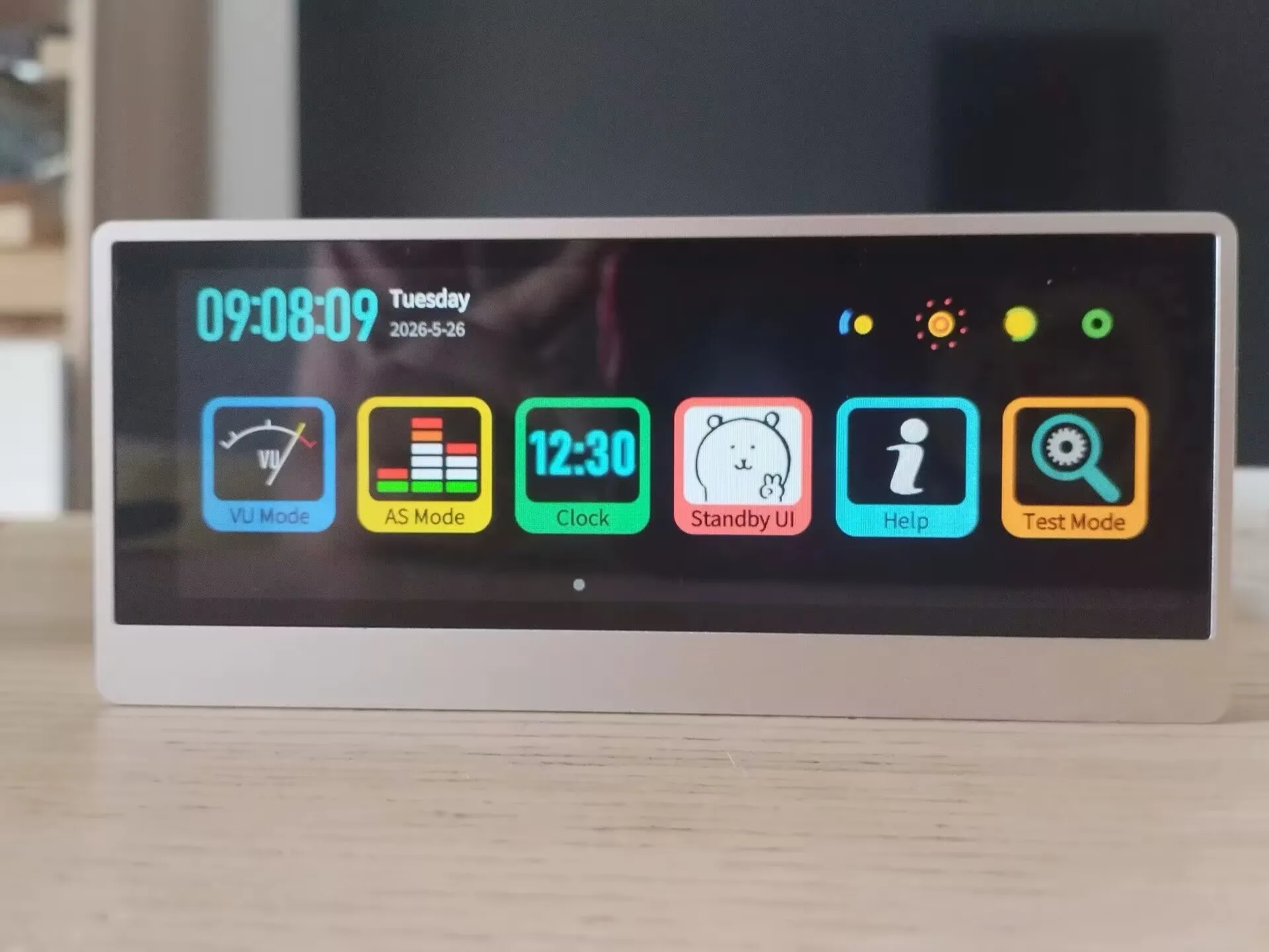 New VU Meter Audio Spectrum Visualizer Digital Desk Clock AUX MIC Pickup Desktop Decor for Audiophile Home Studio