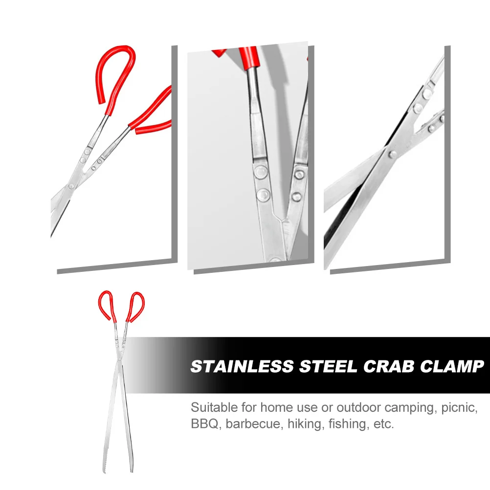 

Practical Crab Tong Multi-Function Tortoise Clamp Convenient Eel Clamp Home Accessory Outdoor Camping Tool