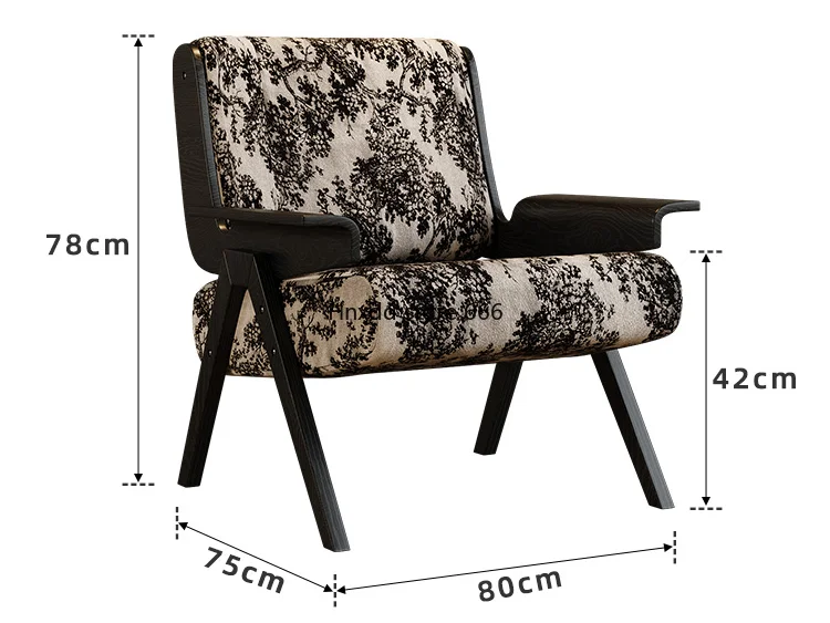 

Home living room balcony retro single sofa chair