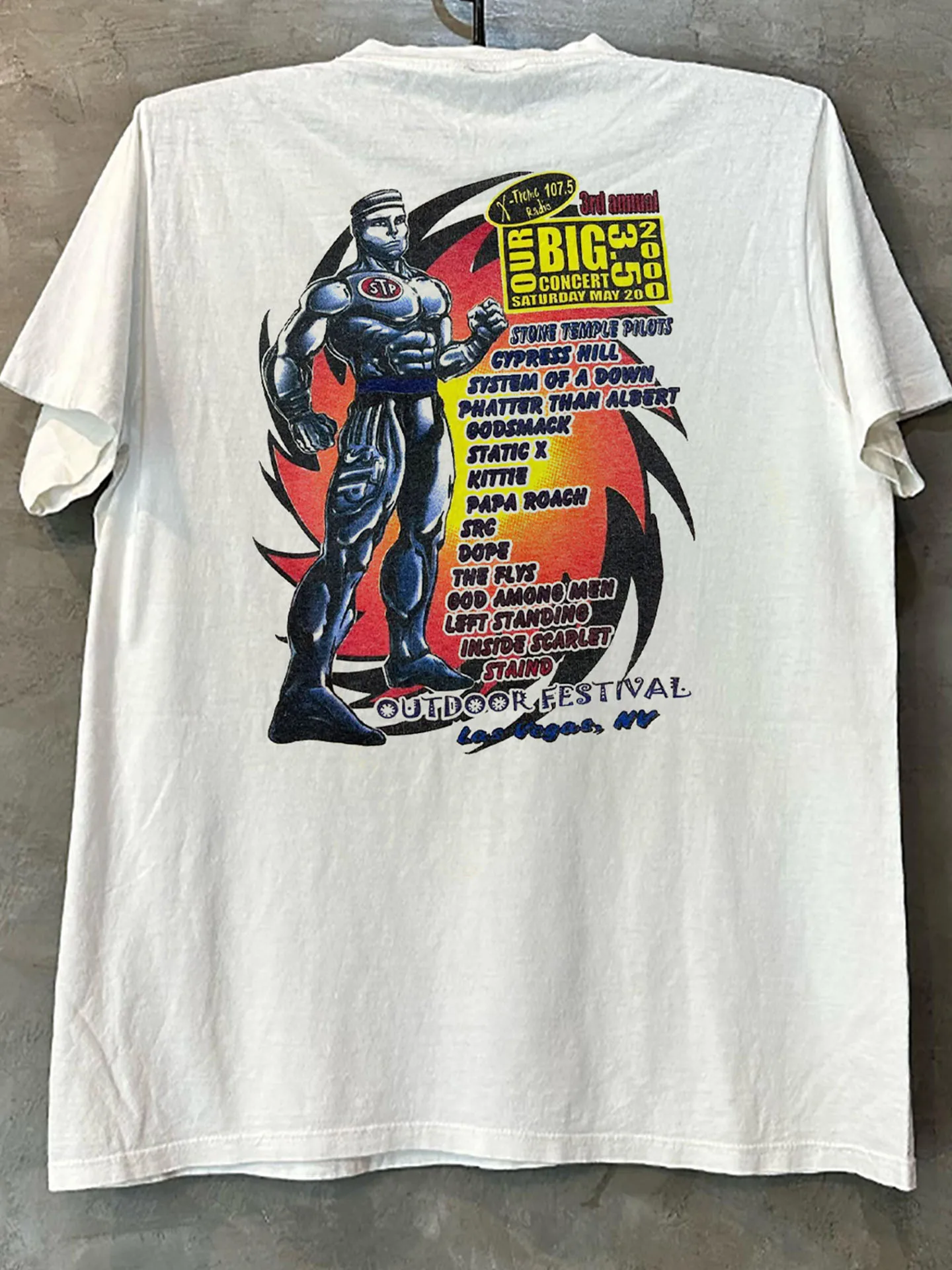 Stone Temple Pilots Outdoor Music Festival Short Sleeve Cotton T-Shirt Cityboy Retro Rock Half Sleeve Trendy Breathable Print...