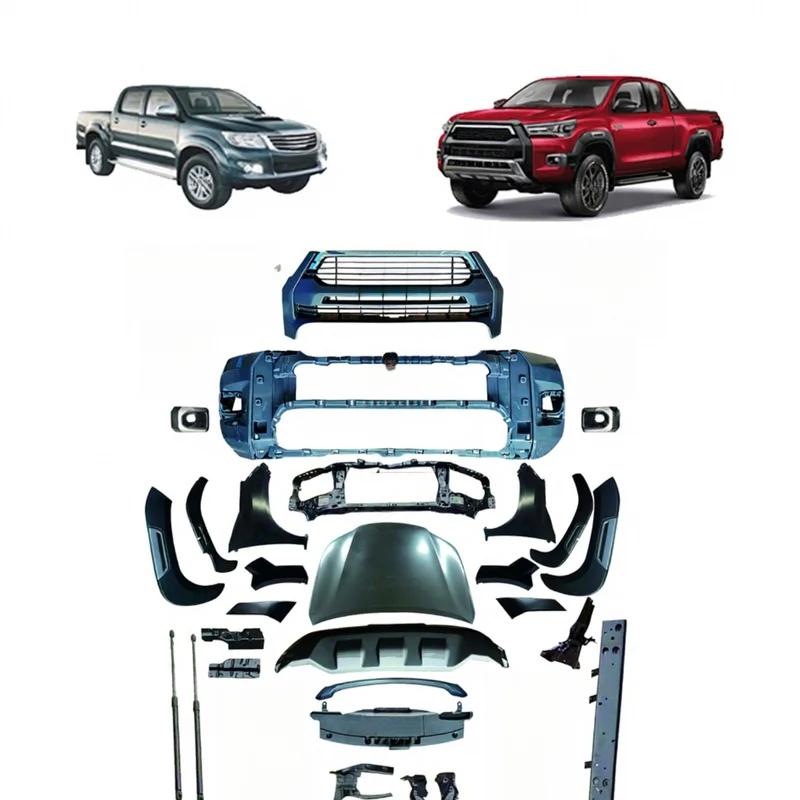 High Quality Facelift Body Kit For Hilux Vigo 2005-2015 Upgrade To 2021 Revo Rocco 4X4 Pickup Accessories