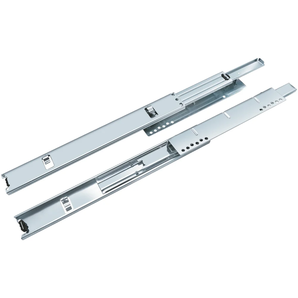 Cold Rolled Steel Drawer Slides 16 Inch Undermount Type with Electroplated Rust Resistant for Long Term Functionality
