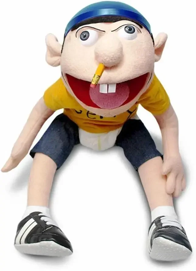 40-60 cm Feestartikelen voor Kinderen Verjaardag Marionet Kids Gift Cartoon Jeffy Boy Talk Show Party Props Handpop kinderen Zachte Pop