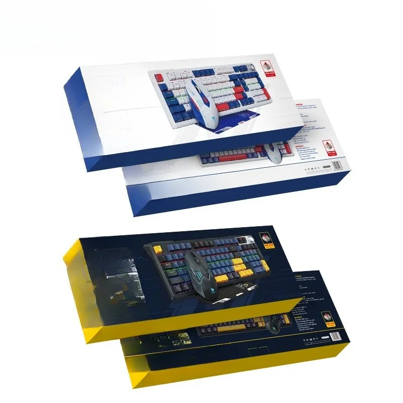 

Wireless three-mode bluetooth mechanical keyboard, mouse set