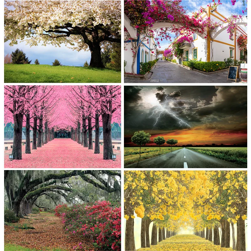 

SHUOZHIKE Art Fabric Ocean Scenery Photo Studio Photography Background Lake Scenic Beach Trees Landscape Backdrops 22815 FJ-02