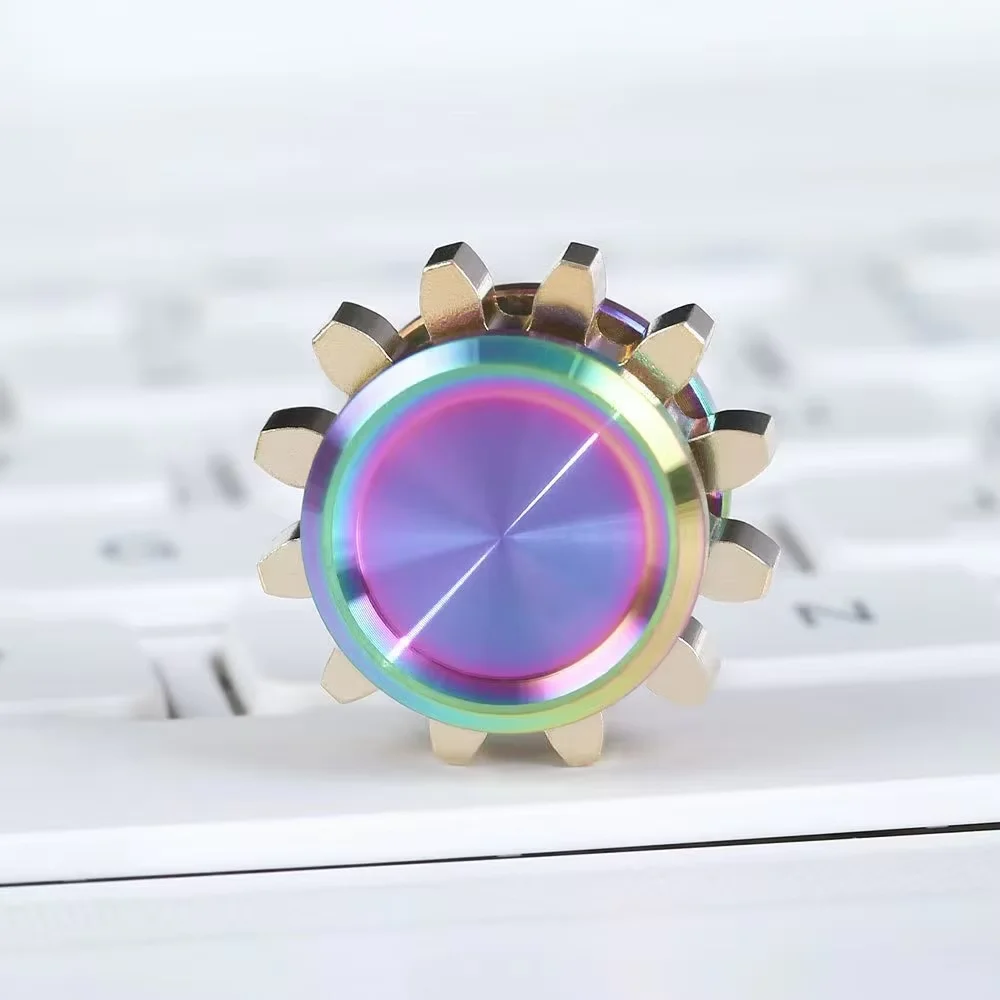 Mini EDC Gear Spinner Stress Relief Toy Adult Stress Reducer for Anxiety & Autism ADHD Portable Fidget Spinner Gift Idea