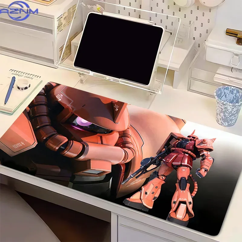 Gaming XXL Mouse Pad G-Gundam Z-Zaku II Mechanical Warrior Large Keyboard Desk Mat Non Slip Laptop Computer Table Carpet for Gam