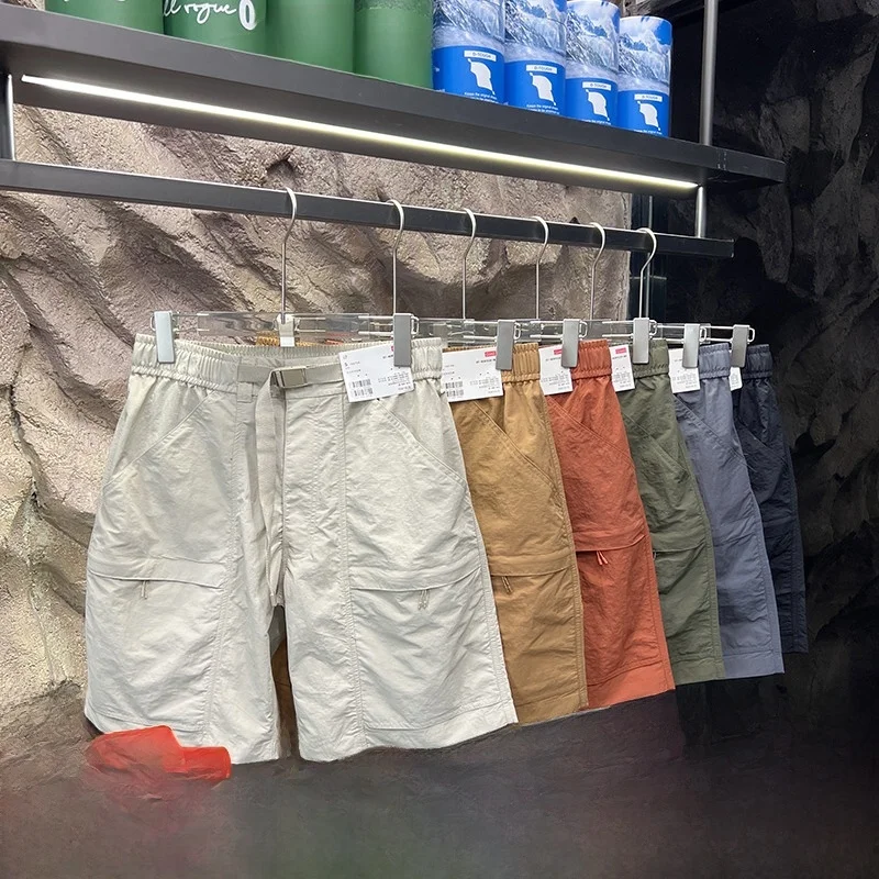 

Summer Casual Loose orts Multket Outdoor ex Youth Active Color Workwear Sle Belted ort Pants for Men And W...