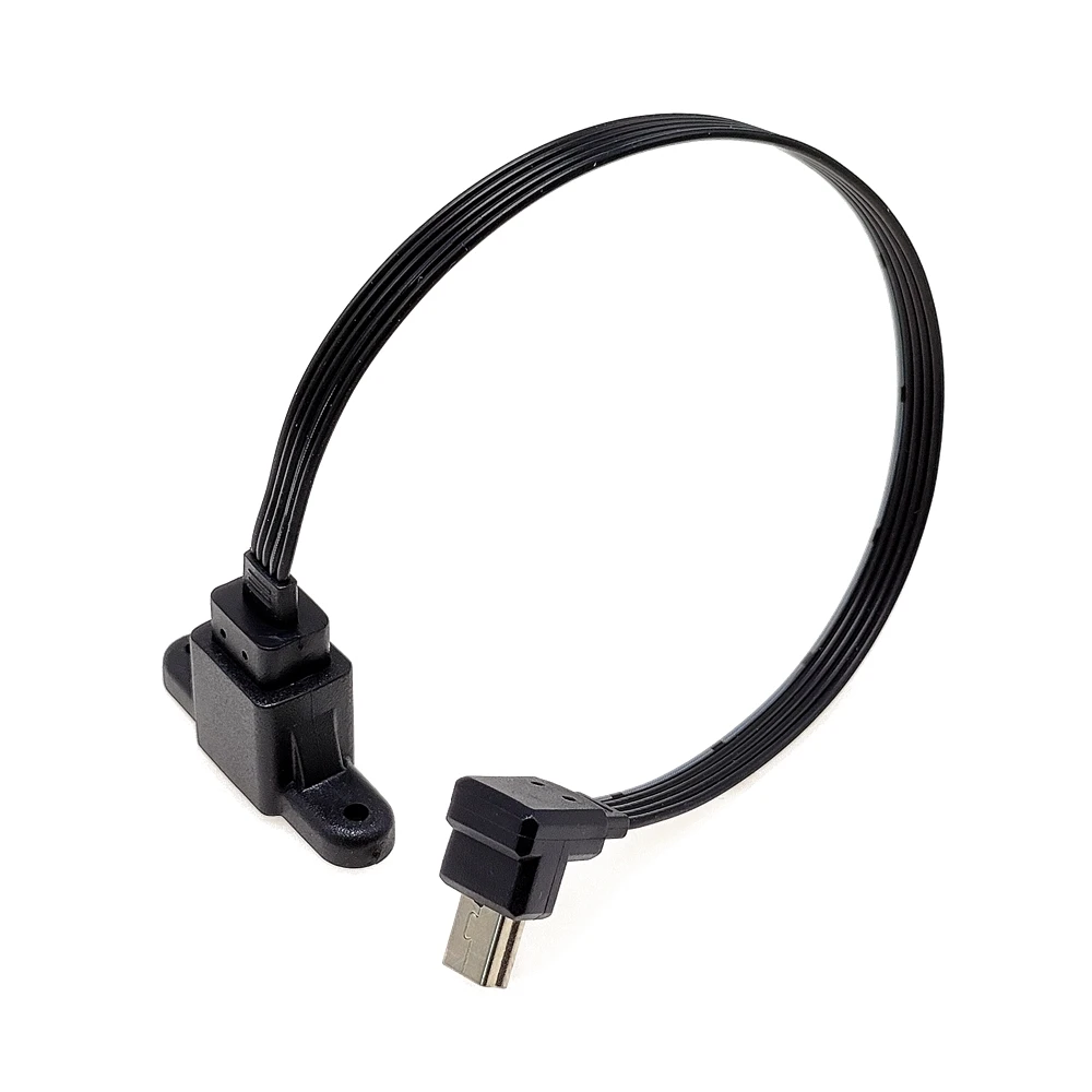 Elbow t-port mini USB B 5-pin Pria Wanita kabel ekstensi adaptor kabel data kabel ekstensi kamera dasbor onboard