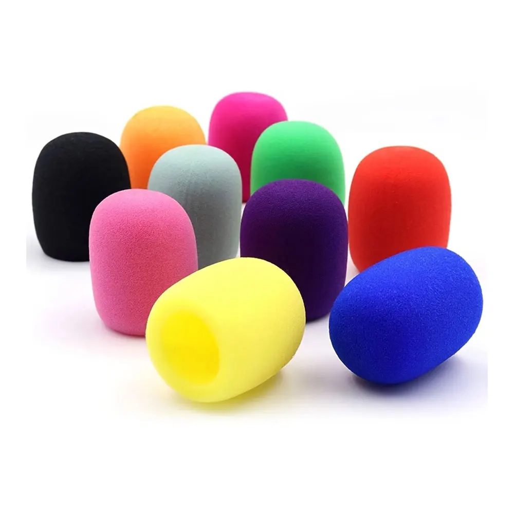 4 Uds. Cubiertas de espuma para micrófono, cubierta gruesa para micrófono de mano para escenario, cubiertas de espuma para micrófono de Karaoke y DJ desechables