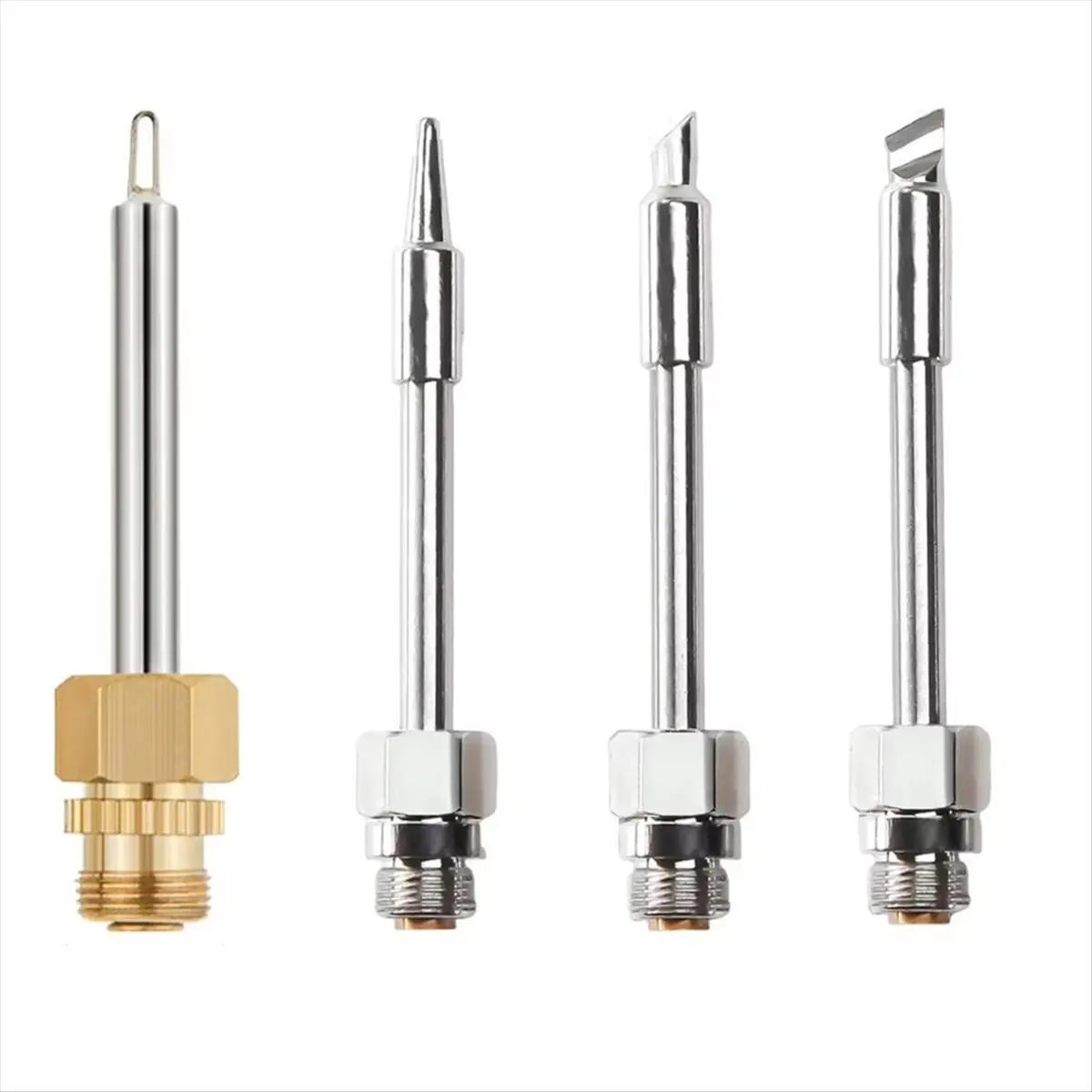A56K 4pcs 510 Interface Soldering Tips and Burnt Threads for USB Rechargeable Temperature Adjustment Soldering Pen