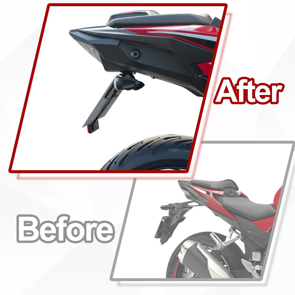 Supporto Porta Targa per Honda CBR500R CB500F 2016-2026 CB500 Hornet 2024 2025 2026 Kit Eliminatore Parafango Posteriore