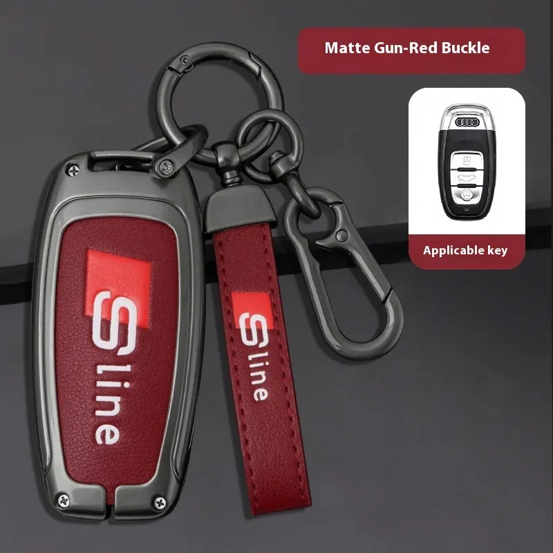 

Car Zinc Alloy Leather Car Key Cover Case For Audi ABT A1 A2 A3 A4 A5 A6 A7 A8 Q2 Q3 Q4 Q5 Q7 Q8 TT RS3 RS4 RS5 RS6 S3 S4 S line