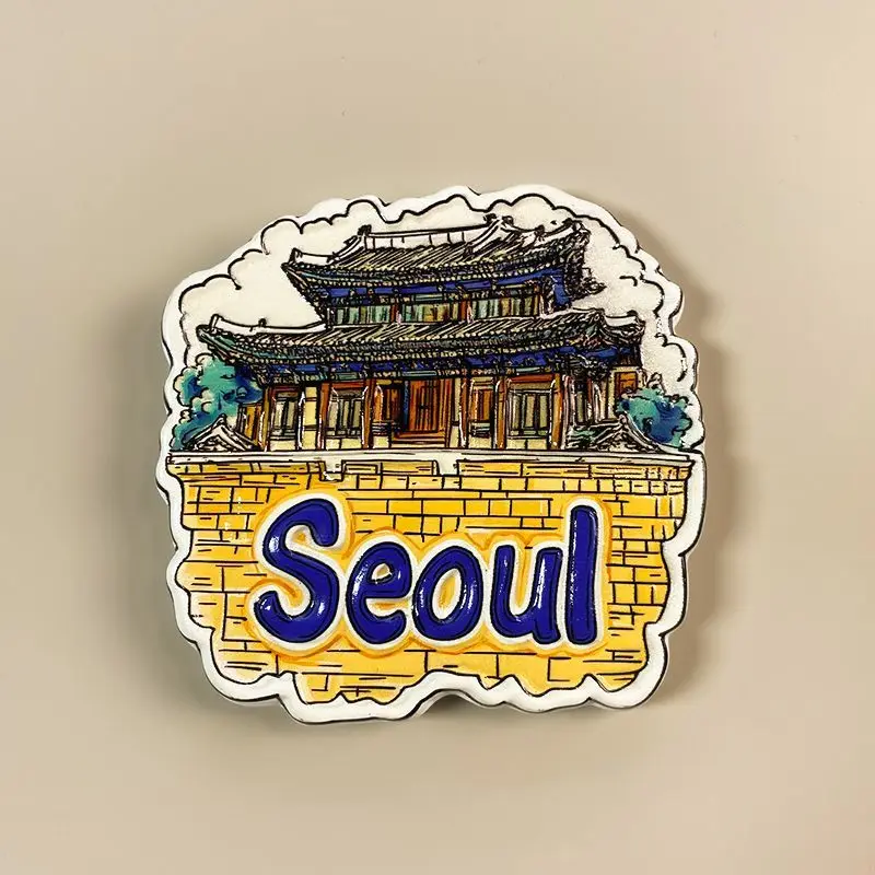 

Korea Seoul Traditional Palace Refrigerator Magnets, Cute Home Decor Items for Room Decoration, Strong Fridge Magnet