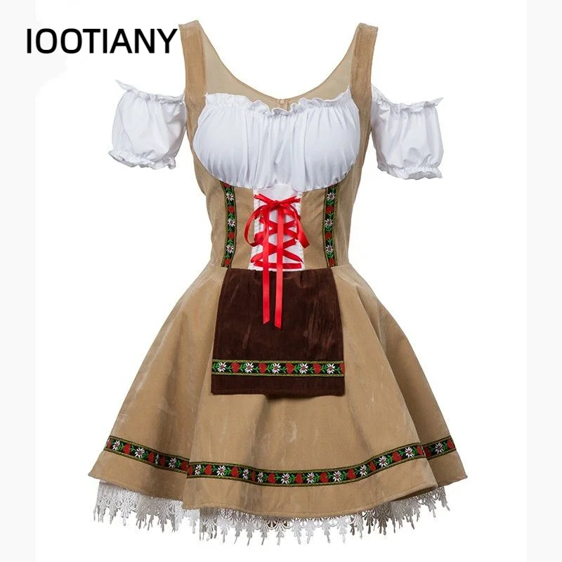 Male Woman Oktoberfest Costume Traditional Couple German Bavarian Beer Outfit Cosplay Halloween Carnival Festival Party Clothes