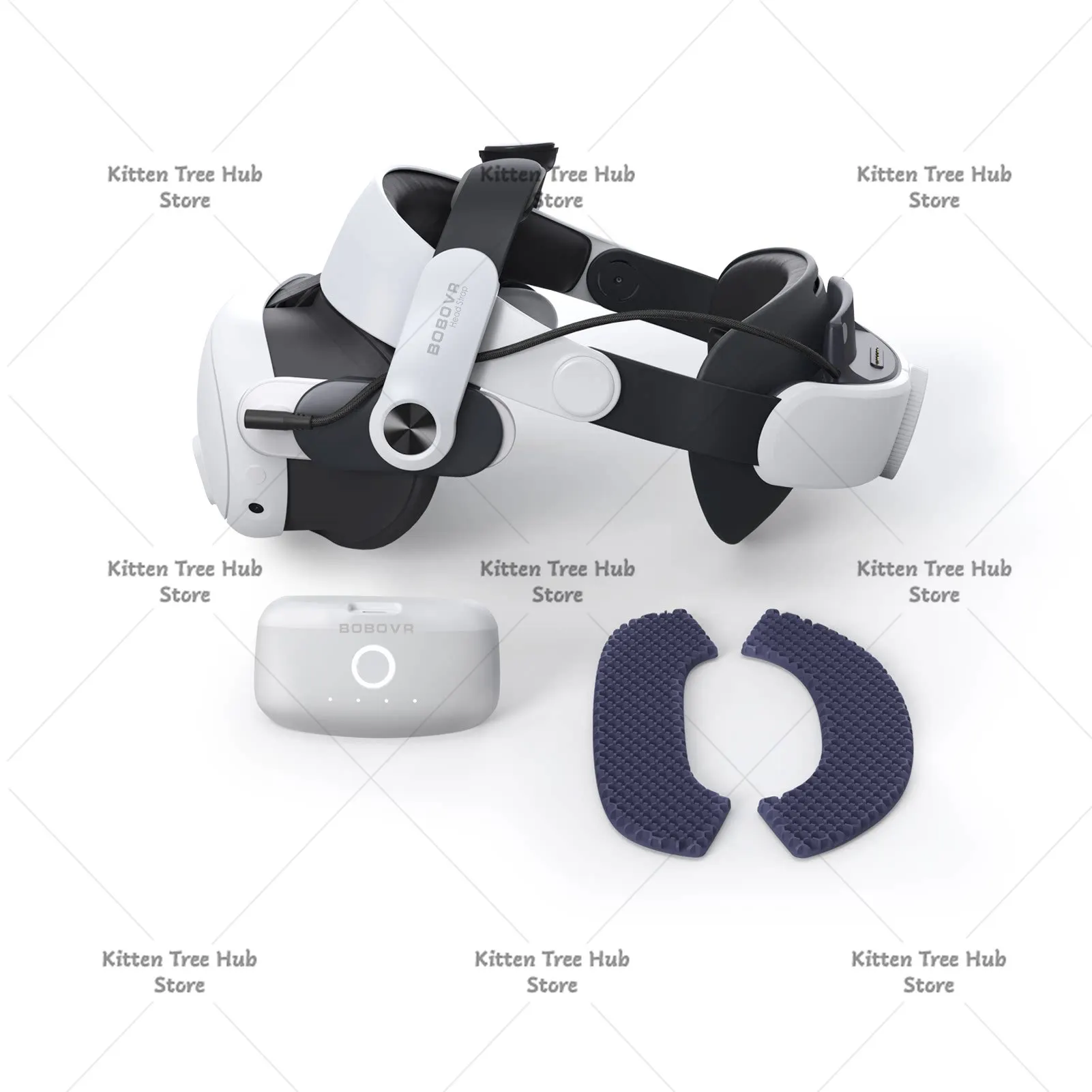 M3 Pro Battery Pack Headband, Comfort VR Head Strap Replacement for Meta Quest 3 VR Headset Extended Playtime