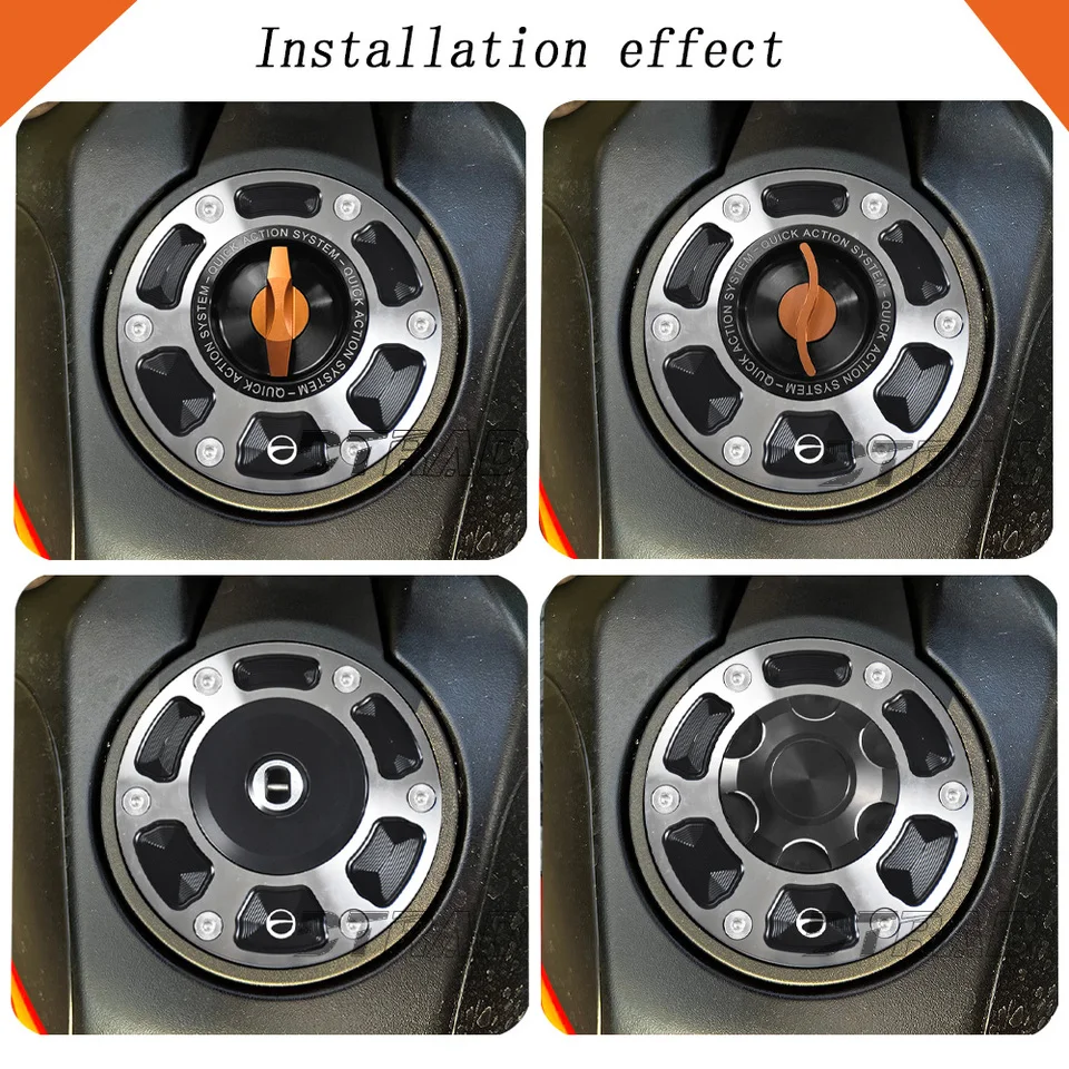 DTRAD Dirt Bike Screw Gas Tank Cap 790 Adventure R 2019-2025 890 Adventure R 2021-2025 Modified Keyless Fuel Filter CNC Aluminum