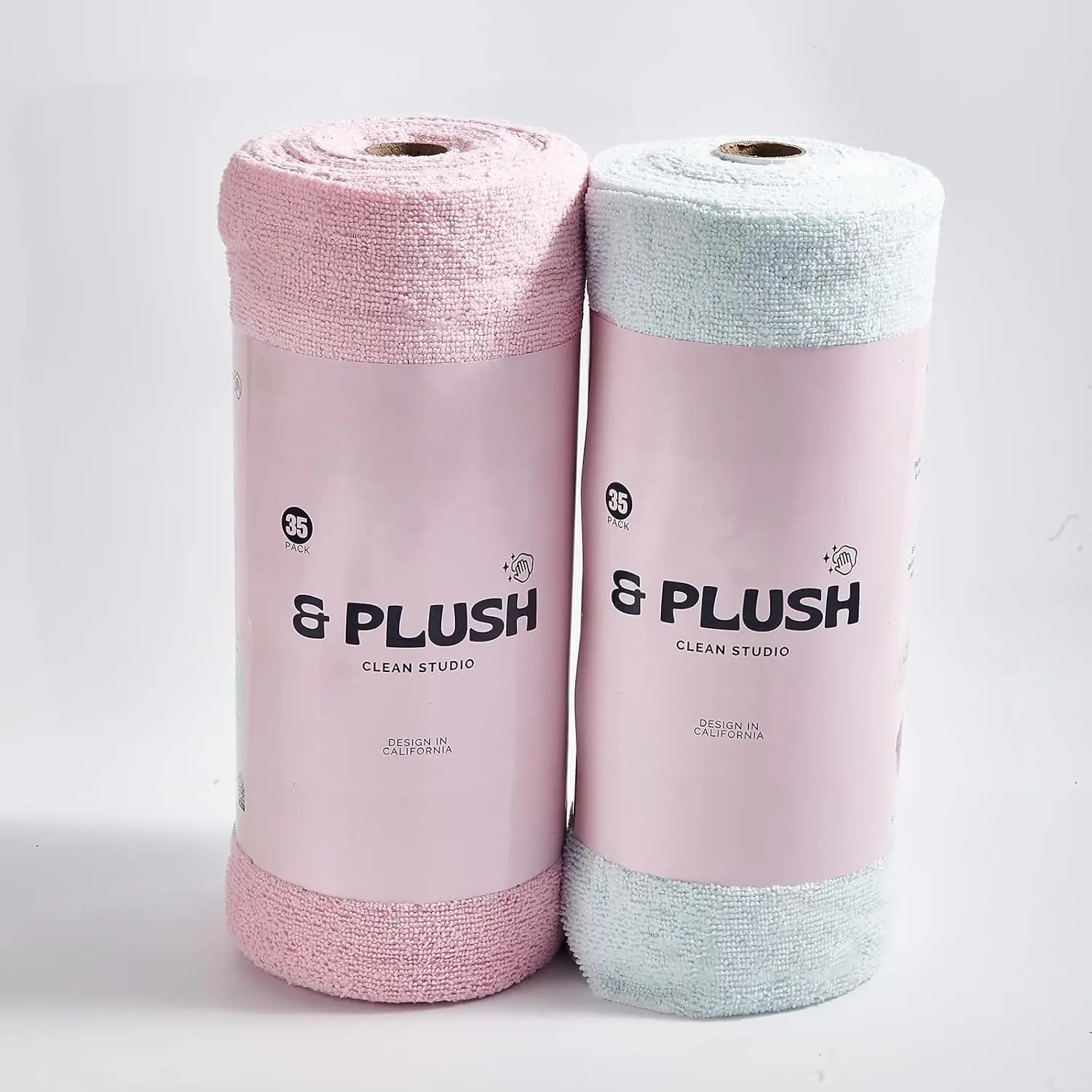 

70 Pack Microfiber Cleaning Cloth Roll, 12x12 Tear Away Towels, Reusable, Streak Free, Ultra Absorbent for Car, Home, Garage