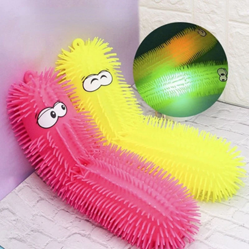 22/33cm Glowing Cute Children\'s Toys Caterpillar Venting The Ball Delicate Workmanship Best Presents for Children To Decompress