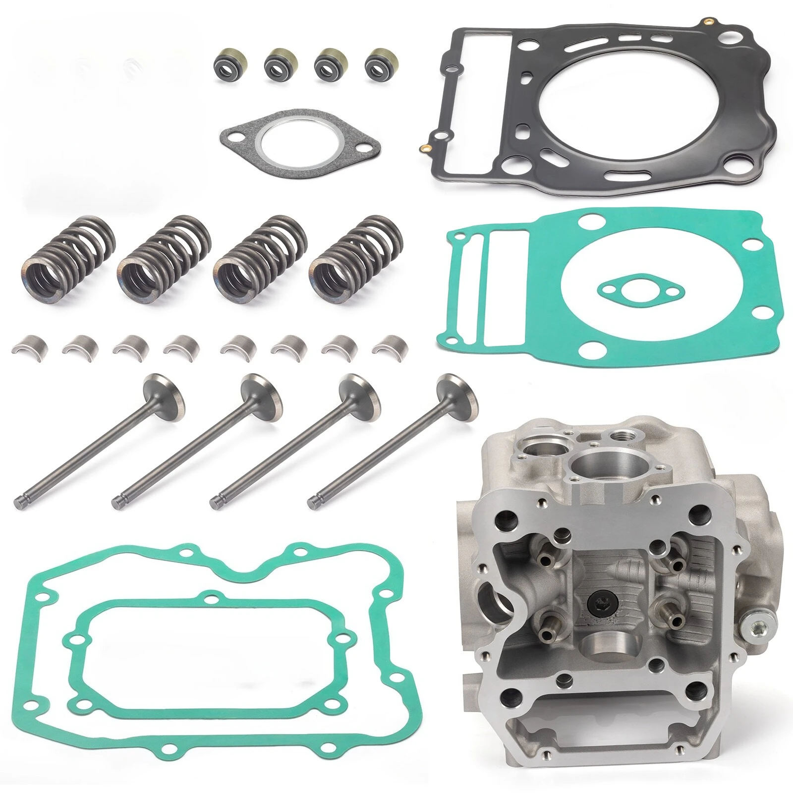 HIGH QUALITY Motocycle Engine Cylinder Head & Valve Kit for Polaris Sportsman 400 450 500 Scrambler 500 OE:3085527  3085071