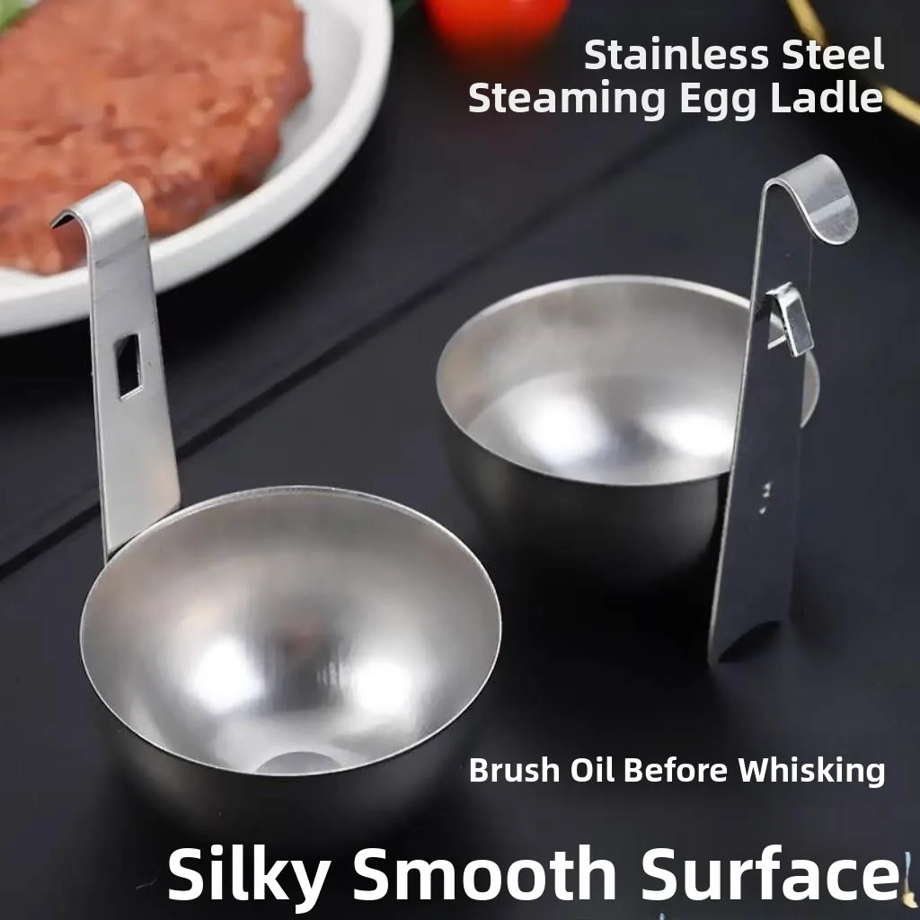 Stainless Steel Ear-Hanging Egg Cooker Multi-Functional Non-Stick Pot Boiled Egg Tool Hanging Pot Water Cooked Bag Egg Tool