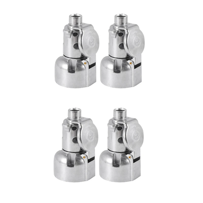 4 Pcs Trailer Accessories- 7 Pin Trailer Plug 12V Rv Sockets Towbar Towing 7Pin Metal Trailer Connectors