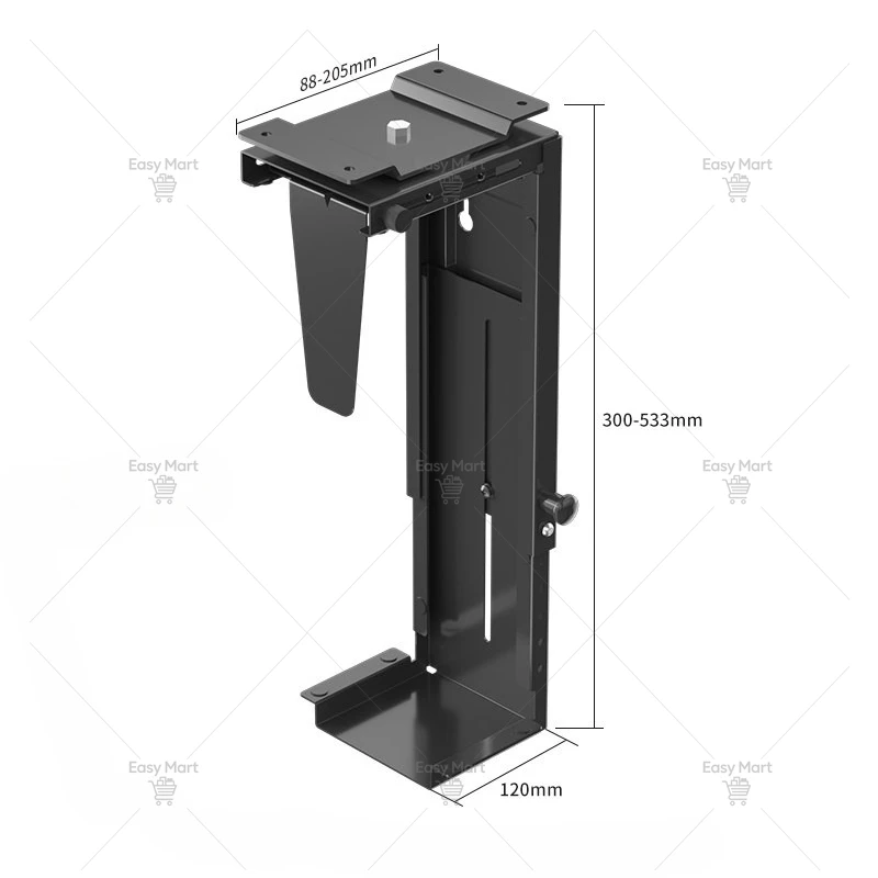 Host Bracket Lifting Table No Punching Computer Case Hanger Suspended Hanging Host Computer Hanger Side Clamping