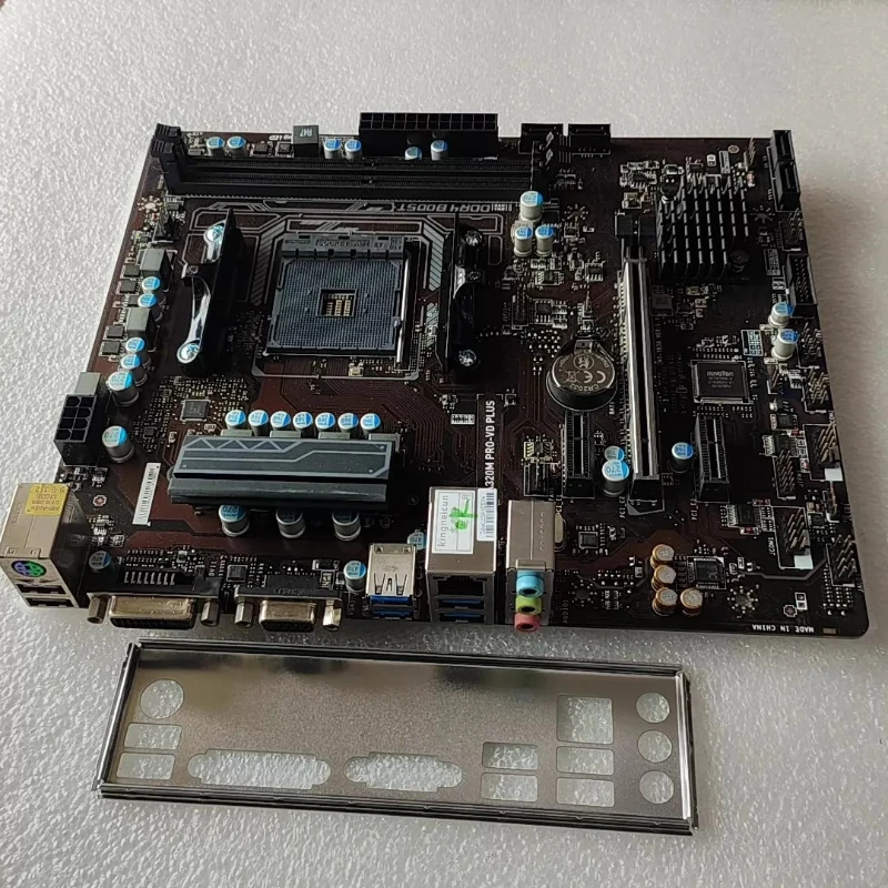 Used A320M PRO-VD PLUS Motherboard AM4 Socket DDR4 Memory VGA DVI for MSI