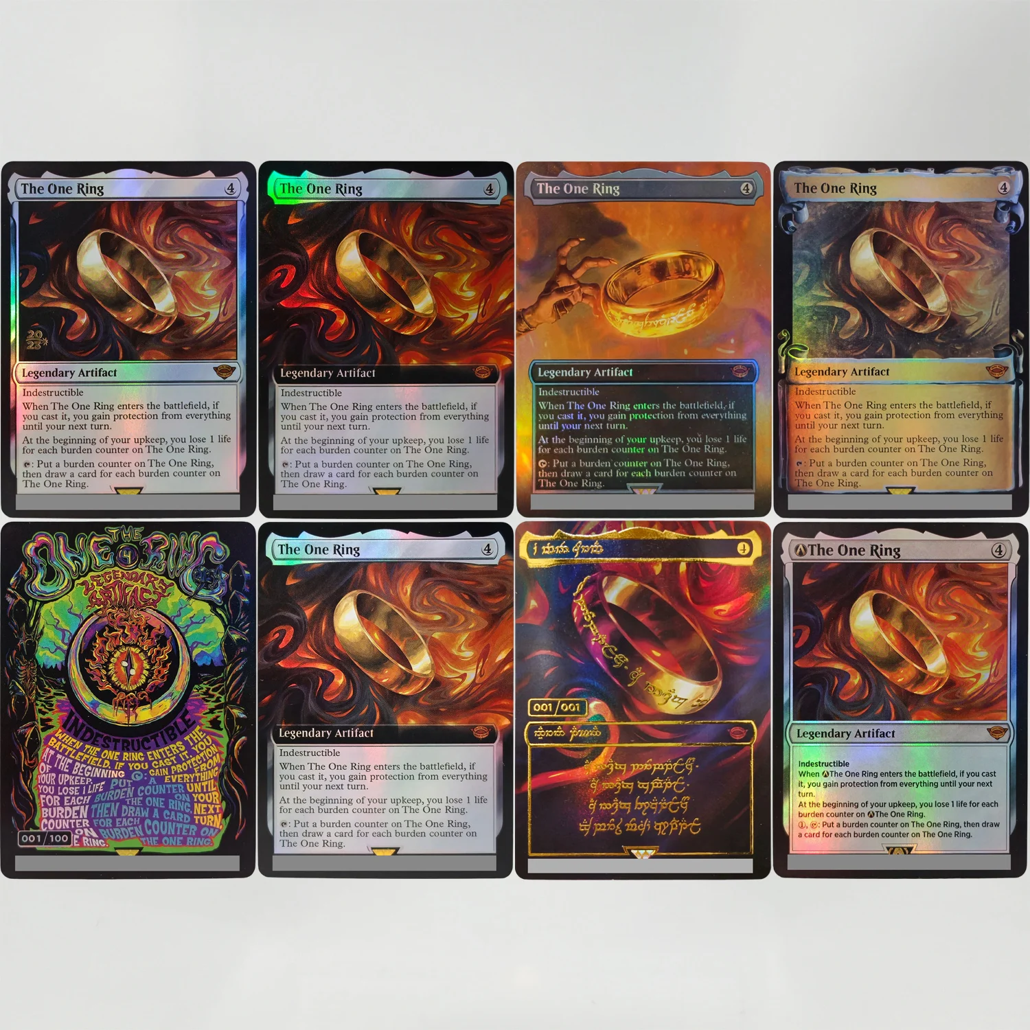 

LTR TCG Proxy Magical Card English The One Ring 0784 0246 0451 0380 0791 0697 Game Collection Foil Card Toy