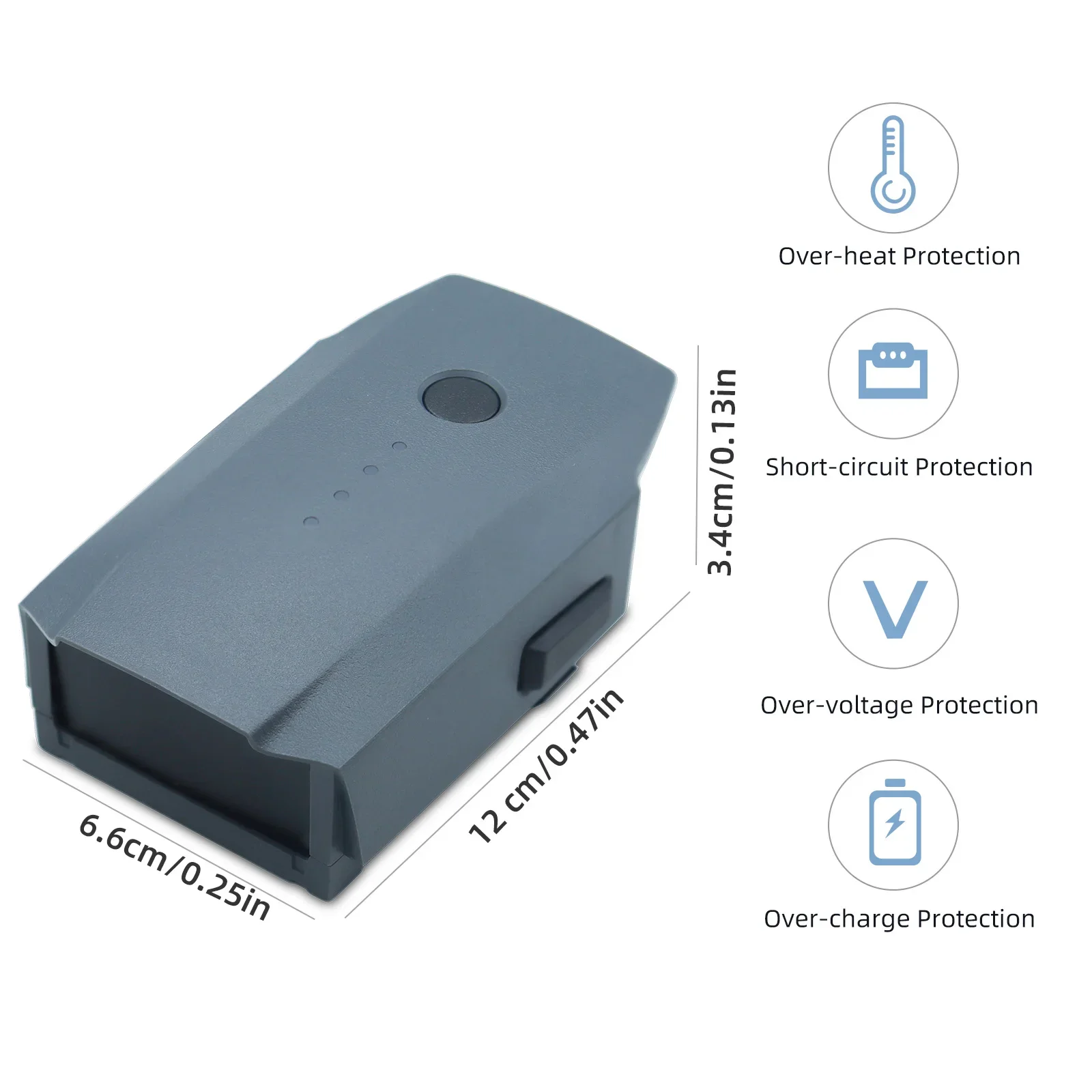 3830/6830mAh LiPo Intelligent Flight Battery Compatible for DJI Mavic Pro DJI Mavic Pro Platinum DJI Mavic Pro Alpine WhiteDrone