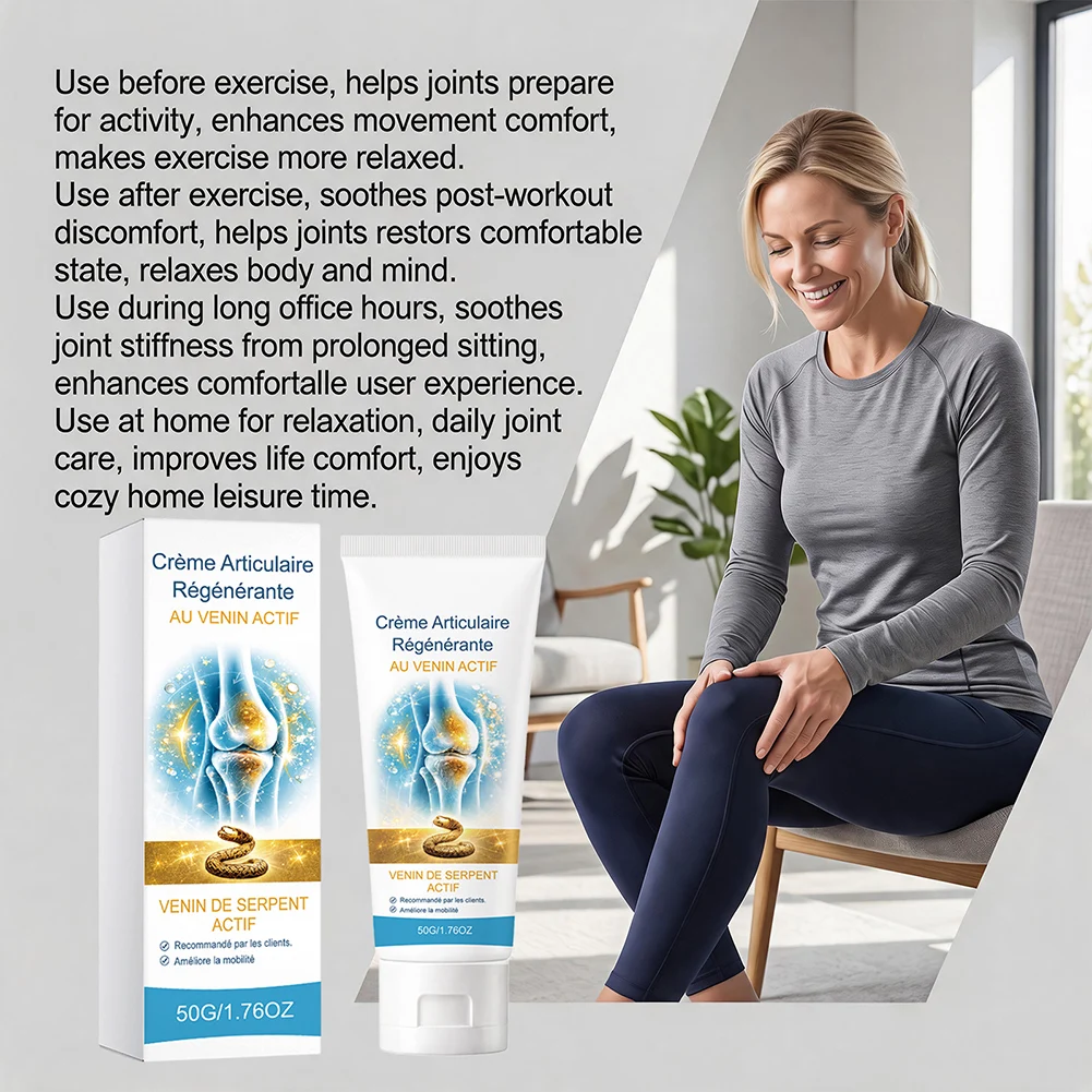 Regenerating Joint Cream With Active-Venom Deep Penetrating Moisturizer Fast-Acting Joint Comfort Cream For Wrist Hand Arm