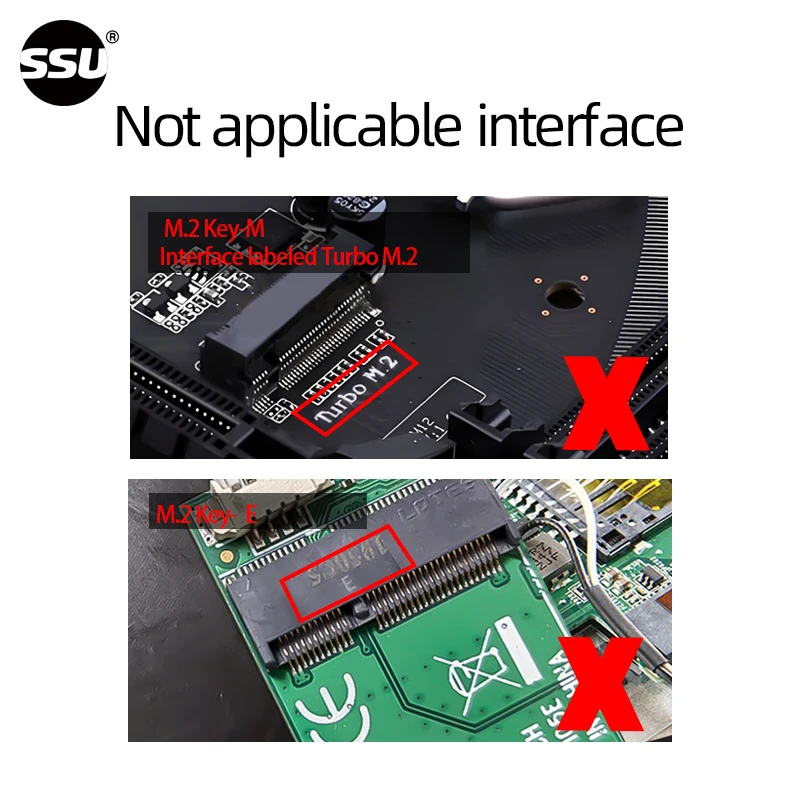 SSU WiFi 6E Mini PCI-E AX210HMW بطاقة الشبكة اللاسلكية بلوتوث 5.3 مناسبة لأجهزة الكمبيوتر المحمول المكتبية محول WiFi اللاسلكي