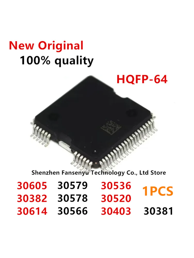 (1piece)100% New 30614 30605 30579 30578 30566 30536 30520 30382 30403 30381 HQFP64 Chipset