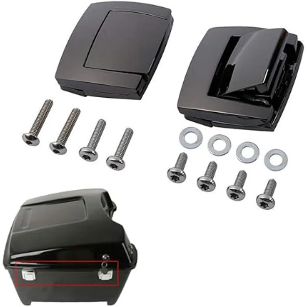 Motorcycle 2pcs Tour Pack Trunk Latches Lock for Harley Touring Classic Road Electra Glide Ultra Razor FLHX FLTR 1980-2013