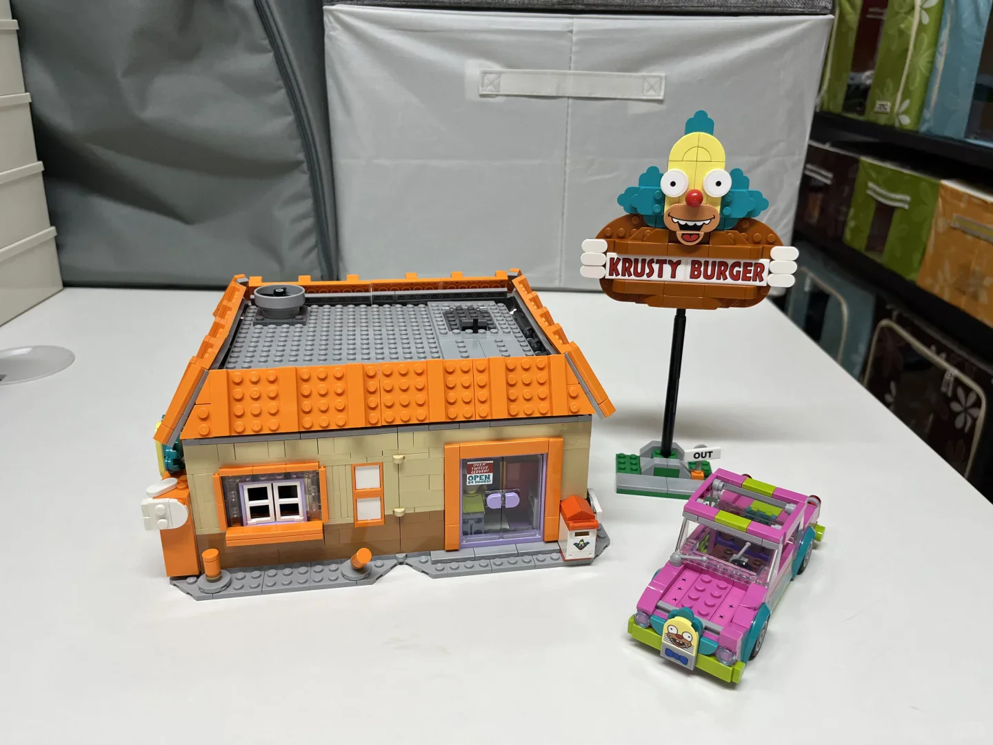

New MOC Burger Shop Street View Building Model Building Blocks, Home Decor Ornaments, Holiday Gifts