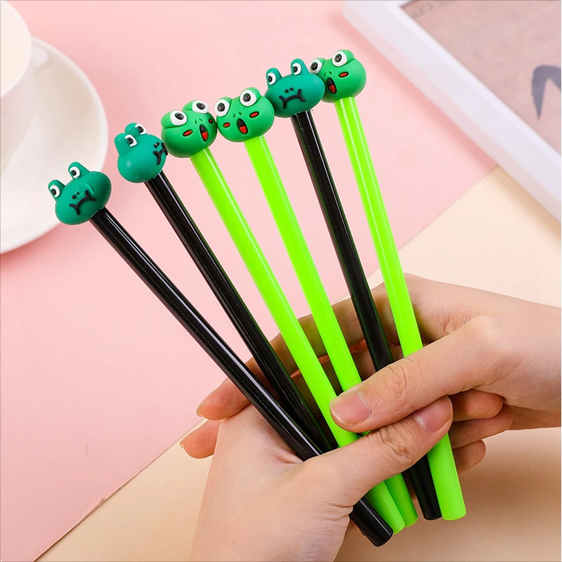 Creative Fresh Frog Three Dimensional Gel Pens Set Cute Student Stationery Office Supplies