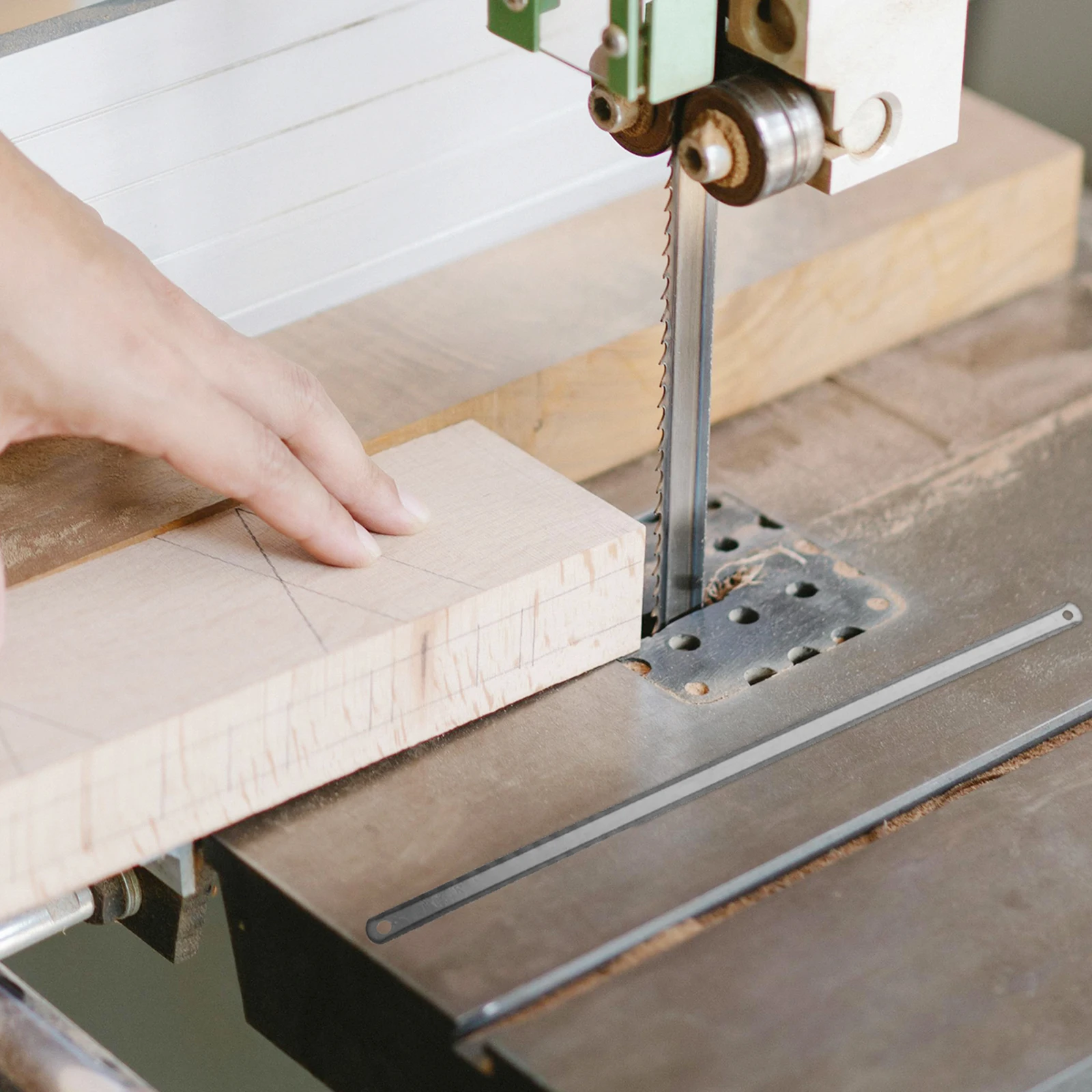 25 قطعة من شفرات شفرات منشار الأسنان على الوجهين أجزاء الأسنان المحمولة للمرن #6