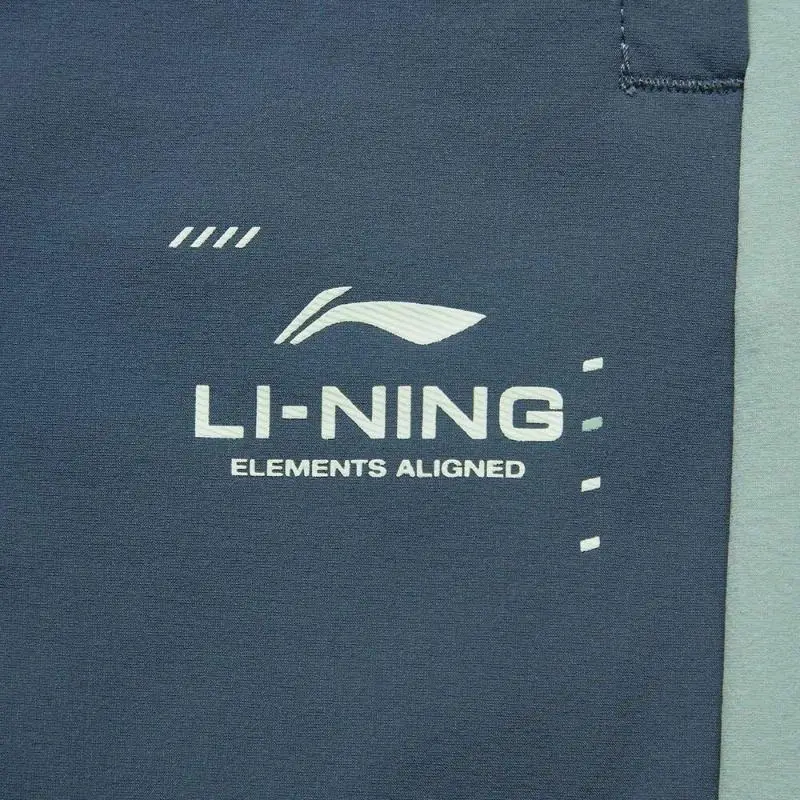 Li-Ning 남성용 체육관 트레이닝 바지, 건조 동결 통기성 정사이즈 핏, 86% 나일론 14% 스판덱스 안감, 편안한 스포츠 바지, AYKU105