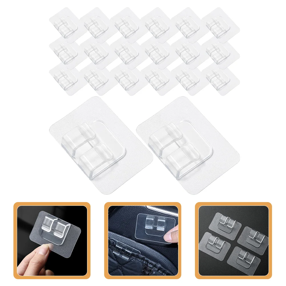 30 Pcs Car Floor Stickers Mat Carpet Clips Supplies Retention Holders Hook Guard Your Gripper Fixer Pvc Grips